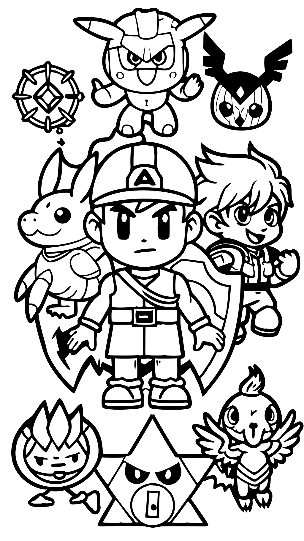 super smash bros ultimate coloring pages